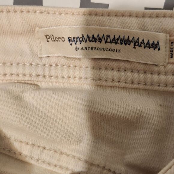 Pilcro and the Letterpress by Anthropologie Pinstripe High Rise Slim Ankle Pants - Picture 12 of 13